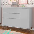 Cômoda Infantil Retrô Alice 1 Porta E 3 Gavetas - Pr Baby