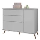 Cômoda Infantil Retrô Alice 1 Porta E 3 Gavetas - Pr Baby