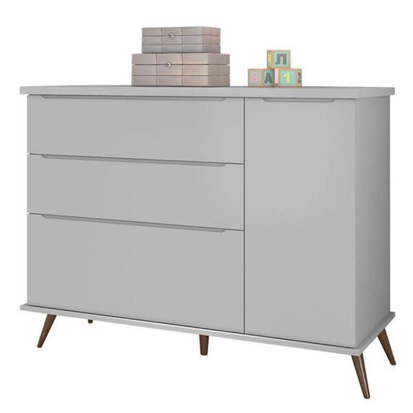 Cômoda Infantil Retrô Melinda 1 Porta E 3 Gavetas - Phoenix B