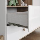 Cômoda Infantil Ternura 1 Porta 3 Gavetas Branco E Jequitibá