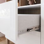 Cômoda Infantil Ternura 1 Porta 3 Gavetas Branco E Jequitibá