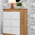 Cômoda Infantil Ternura Com 3 Gavetas Peternella Nature Branco