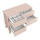 Cômoda Infantil Theo 6 Gavetas Com Pés Madeira Natural - Rell