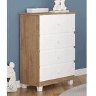 Cômoda Infantil Turquesa New 4 Gavetas Tuboarte