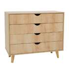 Cômoda Ipanema 4 Gv Amadeirada 90 Cm