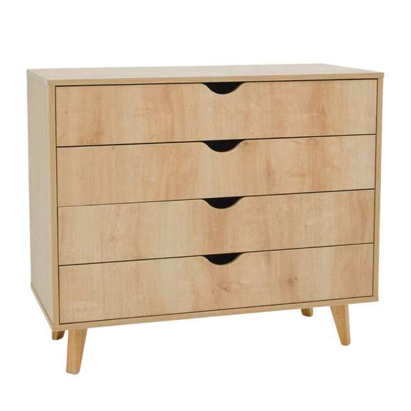 Cômoda Ipanema 4 Gv Amadeirada 90 Cm