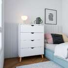 Cômoda Ipanema 4 Gv Branca 76 Cm