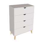 Cômoda Ipanema 4 Gv Branca 76 Cm