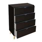 Cômoda Ipanema 4 Gv Preta 76 Cm