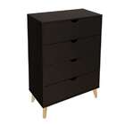 Cômoda Ipanema 4 Gv Preta 76 Cm