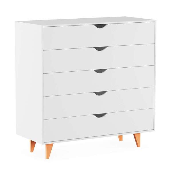 Cômoda Ipanema 5 Gv Branca 90 Cm