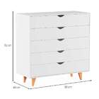 Cômoda Ipanema 5 Gv Branca 90 Cm