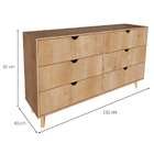 Cômoda Ipanema 6 Gv Amadeirada