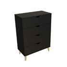 Cômoda Ipanema Alta 4 Gavetas Em Mdp E Pintura Bp Fosca