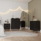 Cômoda Ipanema Alta 4 Gavetas Em Mdp E Pintura Bp Fosca