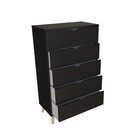 Cômoda Ipanema Alta 5 Gavetas Em Mdp E Pintura Bp Fosca