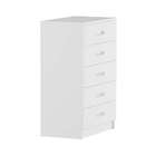Cômoda Irene 5 Gavetas Evidência Branco