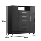 Comoda Isabele 5 Gavetas 2 Portas