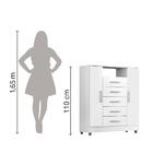 Comoda Isabele 5 Gavetas 2 Portas