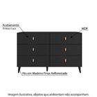 Cômoda Ivvie Com 6 Gavetas - Preto