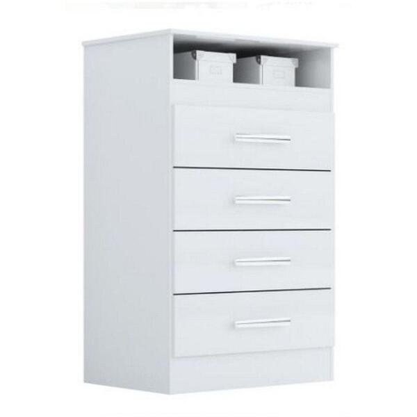 Cômoda Jessica Em Mdf Com 4 Gavetas Acp Móveis Branco