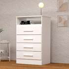 Cômoda Jéssica Flex 4 Gv Branca