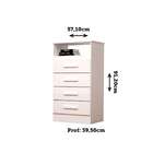 Cômoda Jéssica Flex 4 Gv Branca