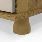 Cômoda Juma 4 Gavetas 1 Porta Nature / Off White - Patrimar