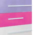 Cômoda Juvenil Teen L.o.l Branco/rosa/lilás 3 Gavetas - Santo