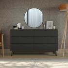 Cômoda Kappesberg 6 Gavetas Metropole/preto