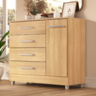 Comoda Laura 4 Gavetas 1 Porta