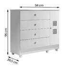 Cômoda Life 1 Pt 4 Gv Branca