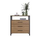 Cômoda Linha Industrial 85cm 03 Gavetas Te6023 Delmarco - Del