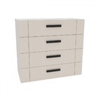 Cômoda Lisboa 4 Gavetas Branco/creme - Politorno