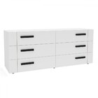 Cômoda Lisboa 6 Gavetas Branco - Politorno