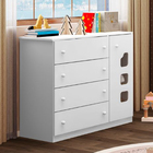 Cômoda Lívia 4 Gavetas E 1 Porta Branca - Phoenix Baby