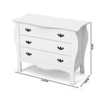 Cômoda Liz Versailles Branco Branco