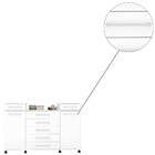 Cômoda London Com Rodízios 2 Portas 7 Gavetas Branco Tana Dec