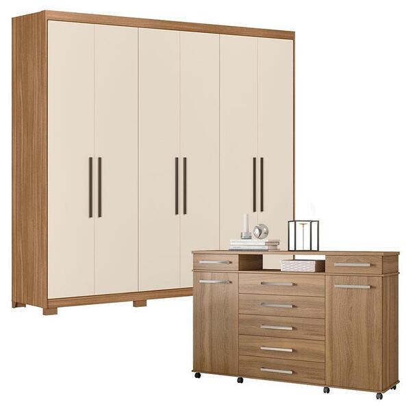 Cômoda London E Guarda Roupa Casal Venice 62780pe Amendola To