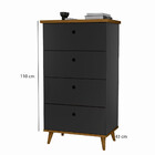 Cômoda Lottus Com Estrutura De Mdp Móveis Primus