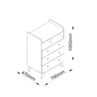 Cômoda Lua Branco - Gelius