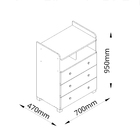Cômoda Lua Mundo Encantado - Gelius