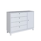 Cômoda Lucy De Madeira Maciça Branco