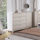 Cômoda Lucy De Madeira Maciça Branco