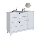 Cômoda Lucy De Madeira Maciça Branco