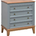 Comoda Luna 4 Gavetas Cinza 83cm - 58742 Sun House