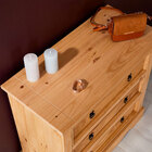 Cômoda Madeira 3 Gavetas Rústico Tequila