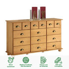 Cômoda Madeira Maciça 12 Gavetas Colmar