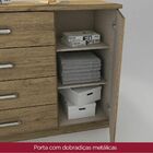 Cômoda Magno D708 1 Porta 4 Gavetas Henn