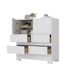Cômoda Maia 2 Portas 4 Gavetas Branco - Moville